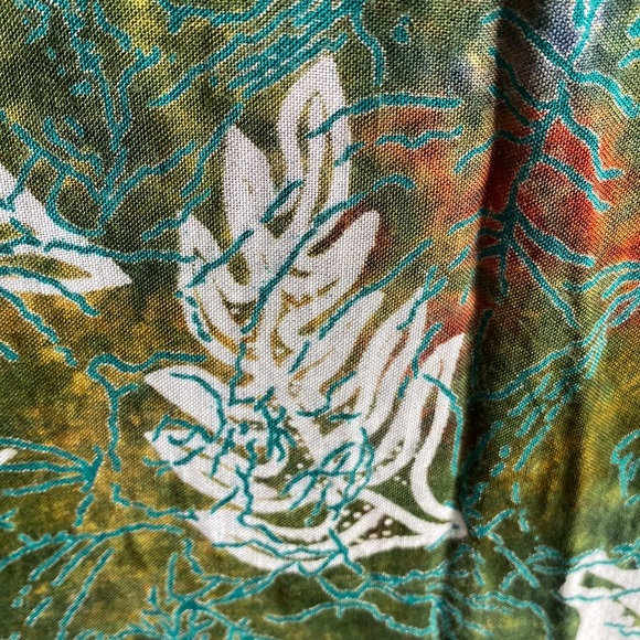 Autumn Palette, Fish/Leaf Design Sarong/Wrap Beachwear - Picture 3 of 6